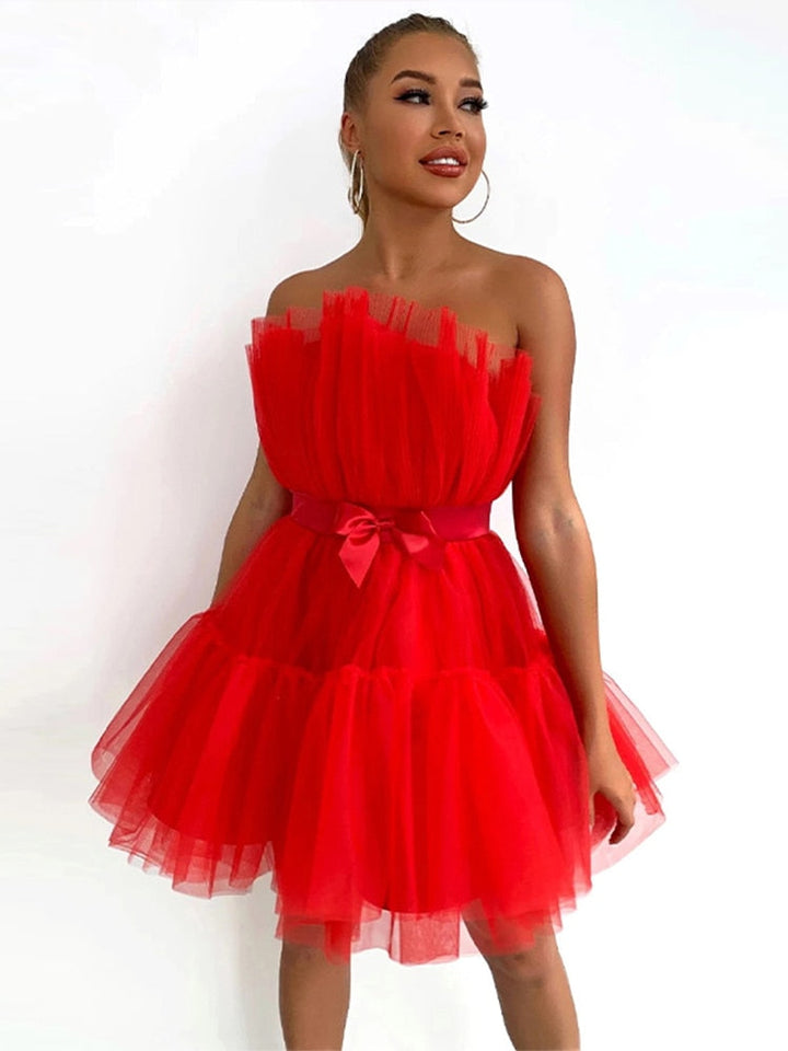 Ladies Tulle Dress – Festive, Fitted, Suitable for Evening Wear