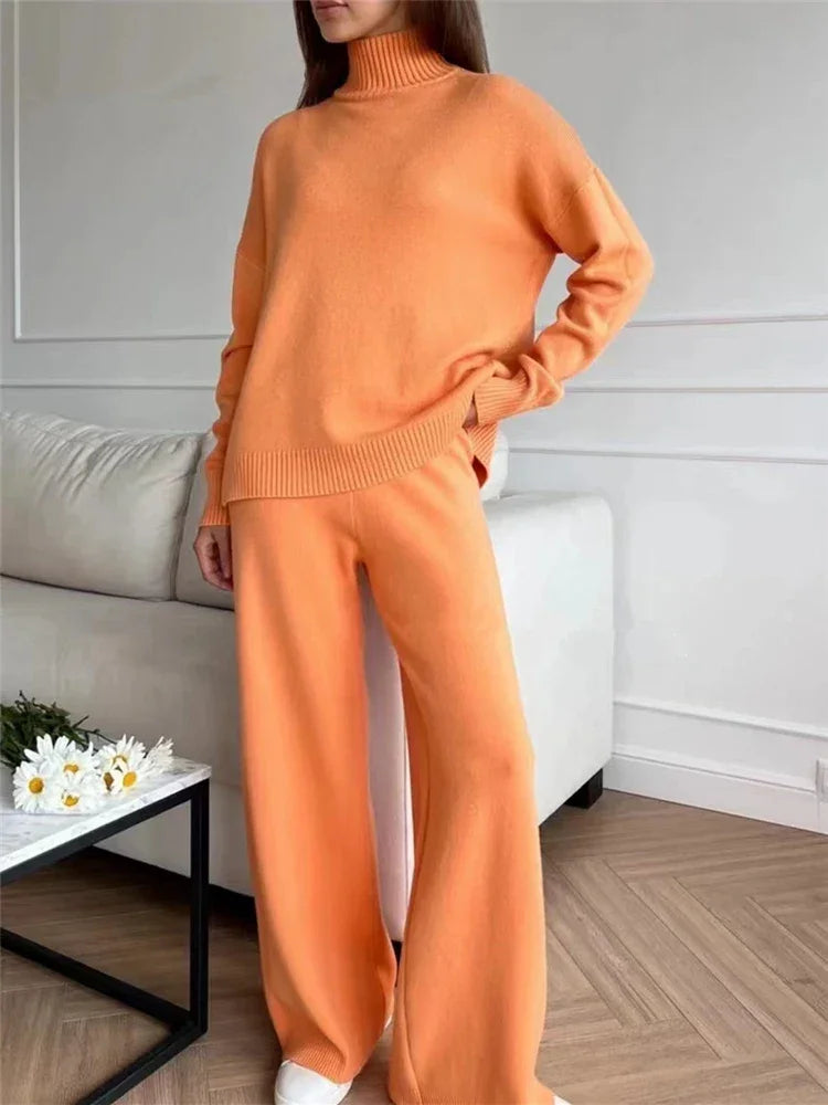 Aria Cozy Turtleneck Set, view 6 - Elena Harper