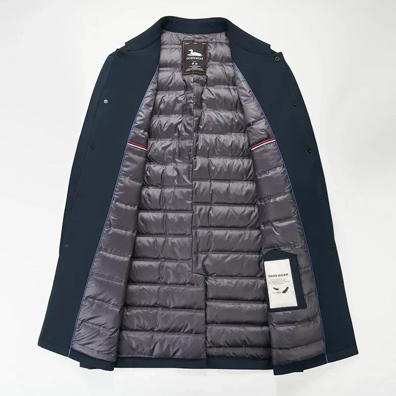 Insulated Trench Coat for Men - Elena Harper