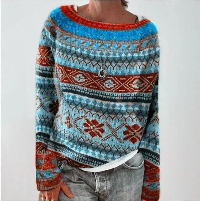 ADA Fashionable Oversized Knit Sweater - Elena Harper