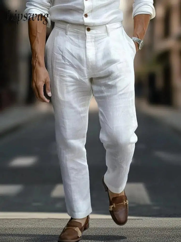 Alaric - Tailored Linen Pants
