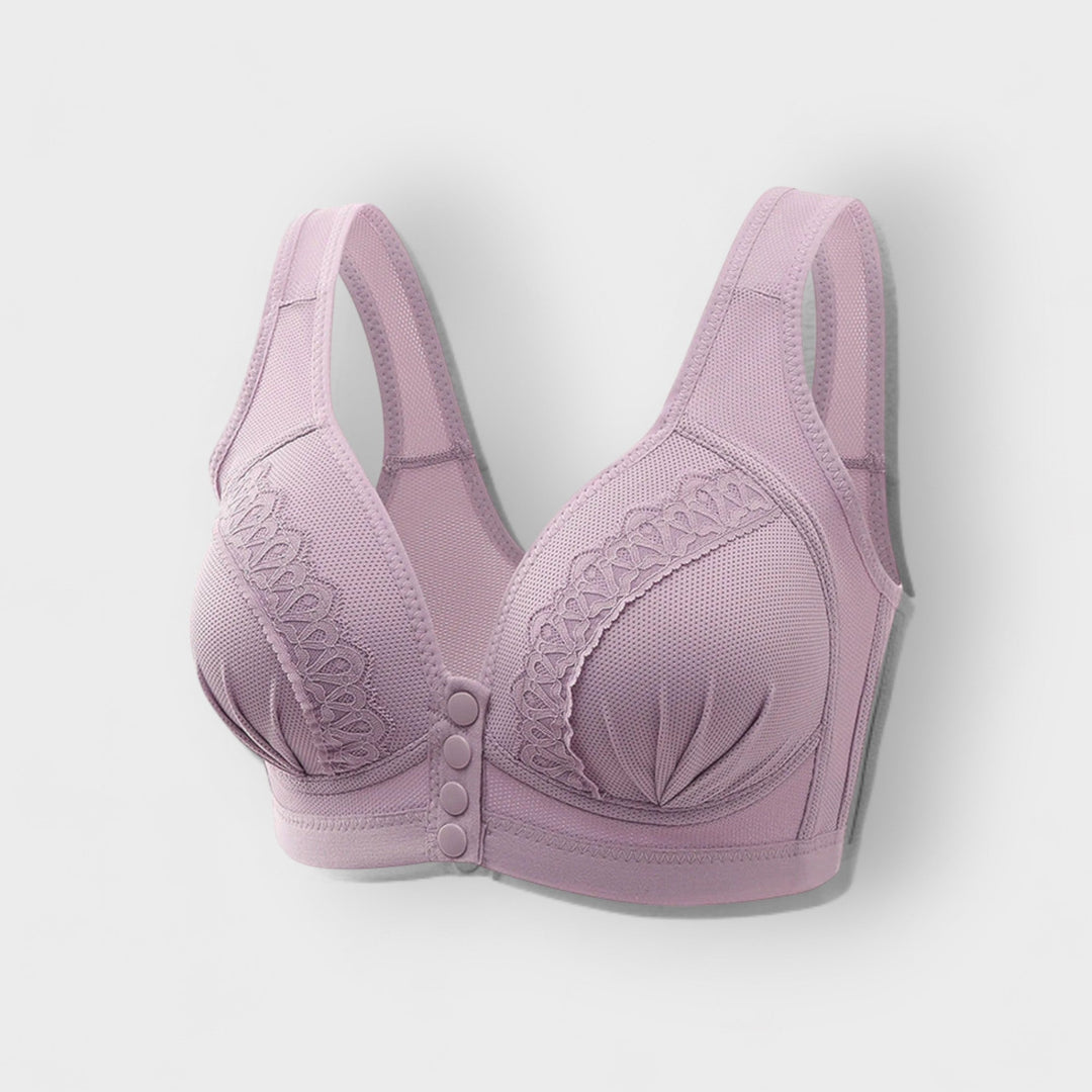 Cotton Comfort Bra with Front Closure – Natural Support