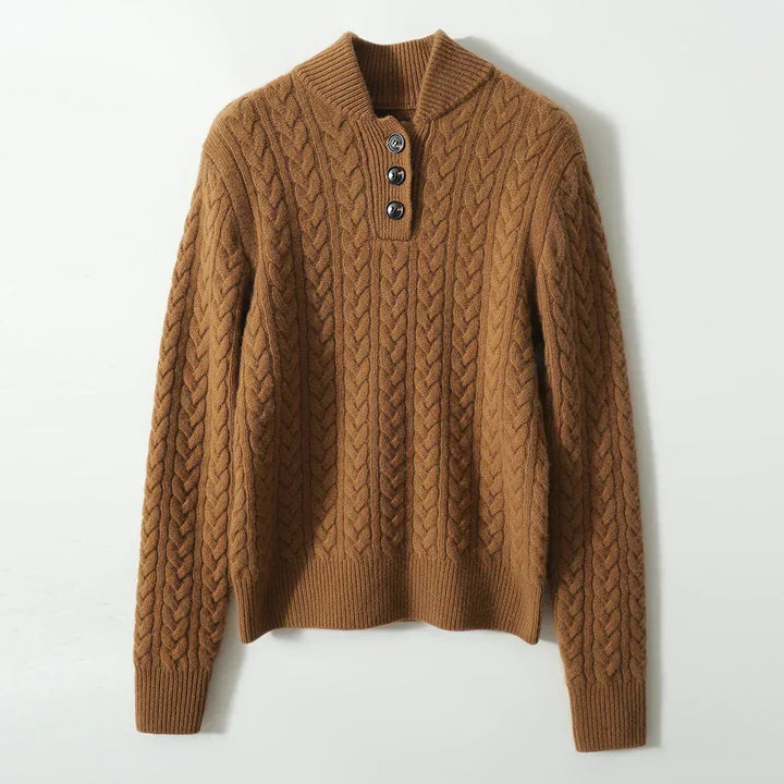 Arden Button-Up Sweater - Elena Harper
