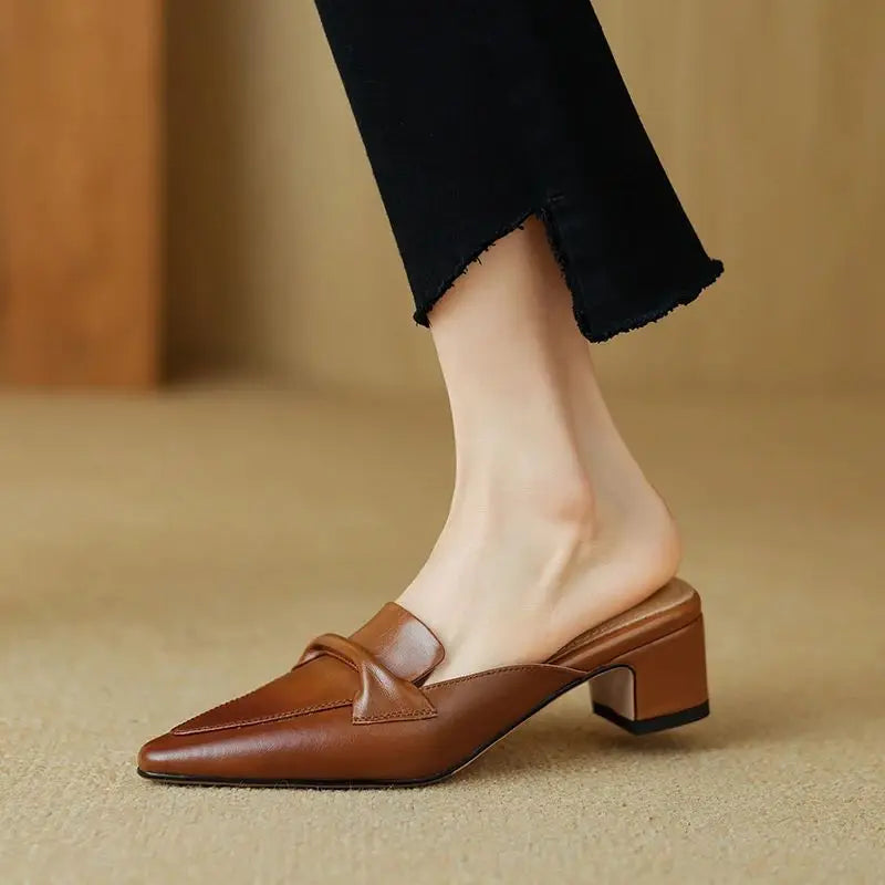 Palieri Genuine Leather Mules
