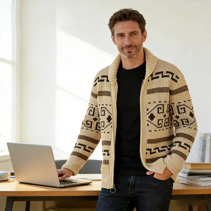 Almerico Comfortable Knit Sweater, view 5 - Elena Harper