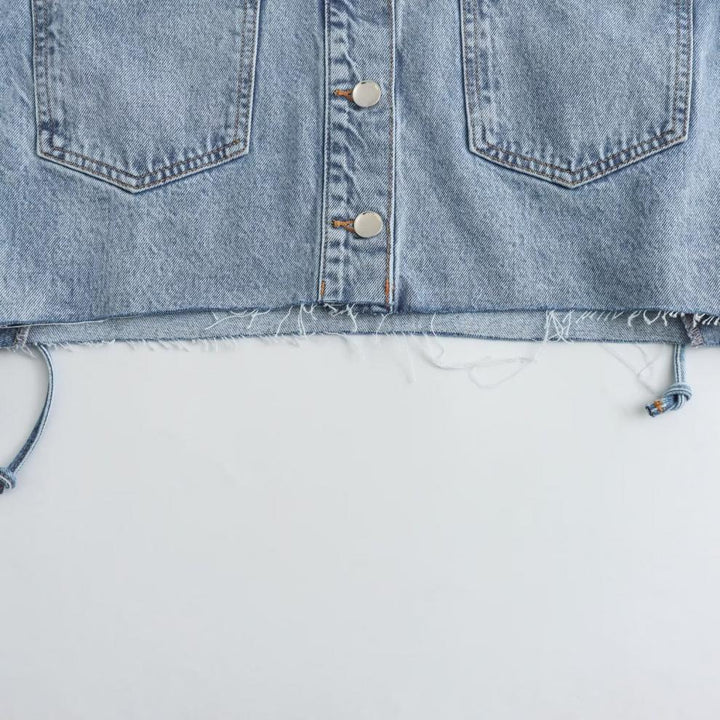 Joanne - Women's Denim Jacket with Large Pockets