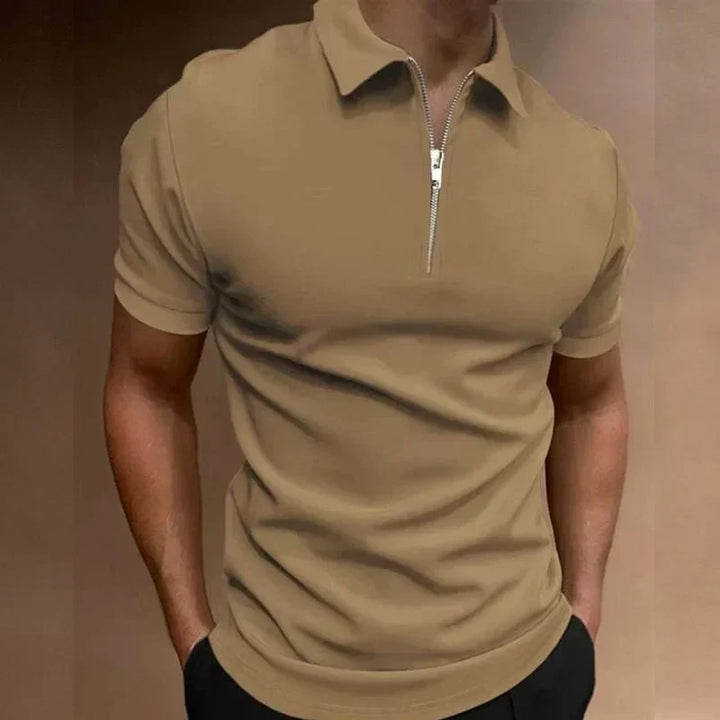 Hugo Luxurious Zip Polo, view 6 - Elena Harper