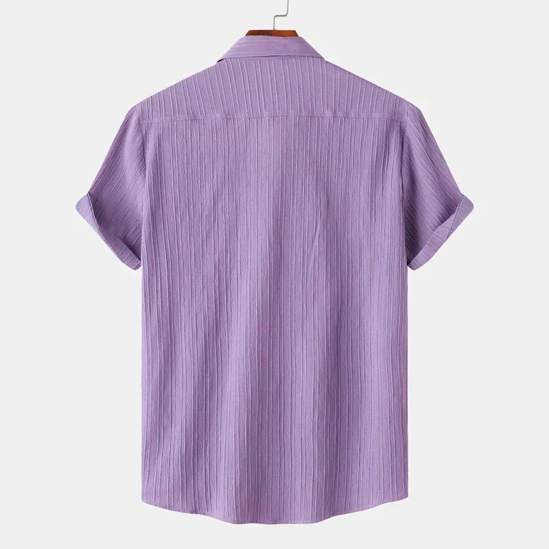 Men’s Short Sleeve Textured Shirt