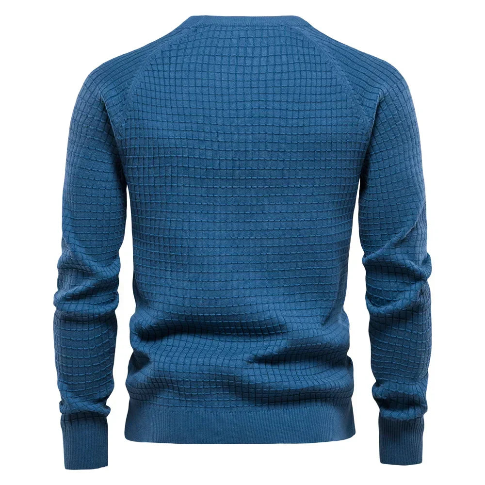 LAURENT MONACO | MEN'S DIAMOND PATTERN PULLOVER