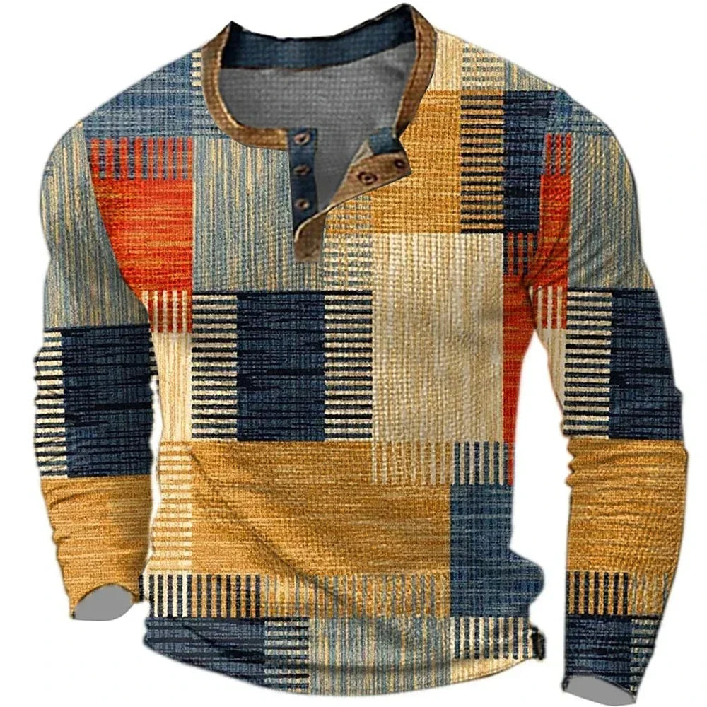 ELENA HARPER™  |  PATCHWORK SHIRT FOR MEN