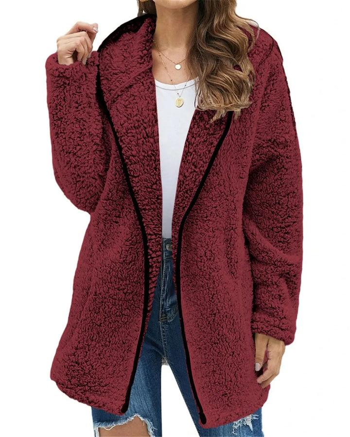 Rossella Cozy Fleece Jacket, view 2 - Elena Harper
