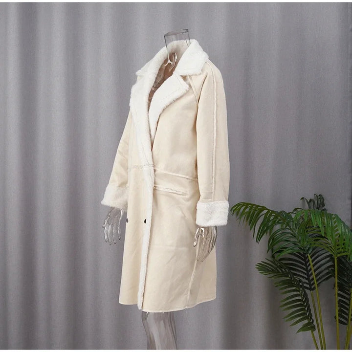 Long Faux Fur Coat for Women Luxurious Comfort for Winter, view 7 - Elena Harper
