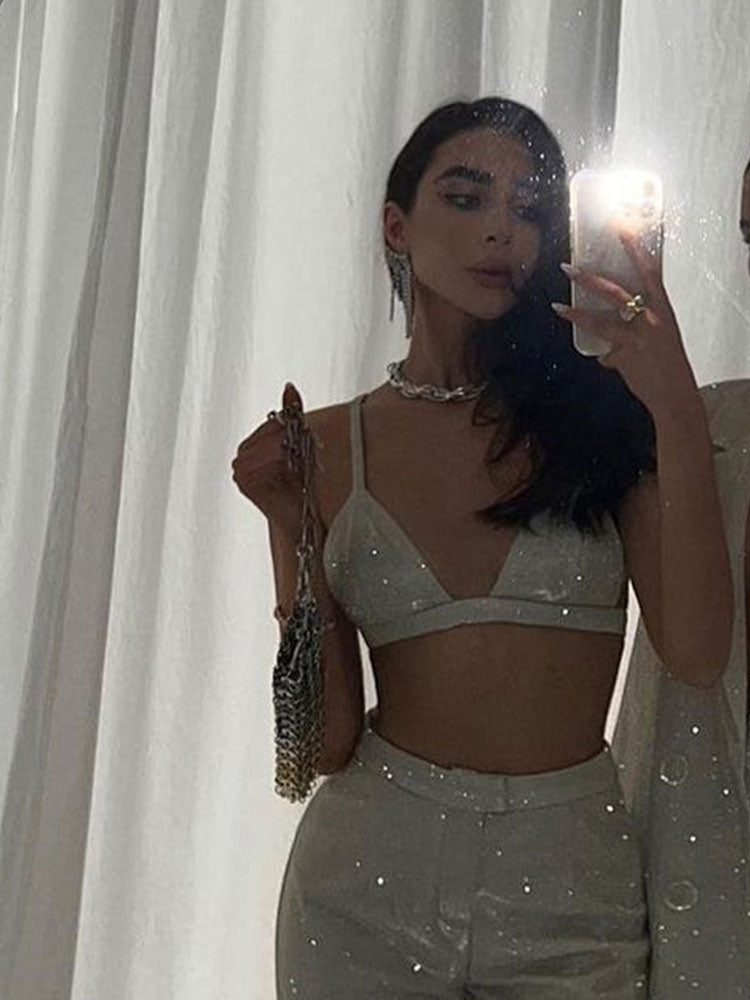 Amelia | 3 Piece Glitter Suit Set