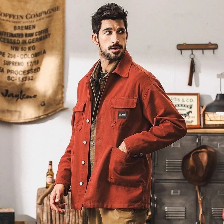 Adriano Durable Denim Jacket, view 4 - Elena Harper