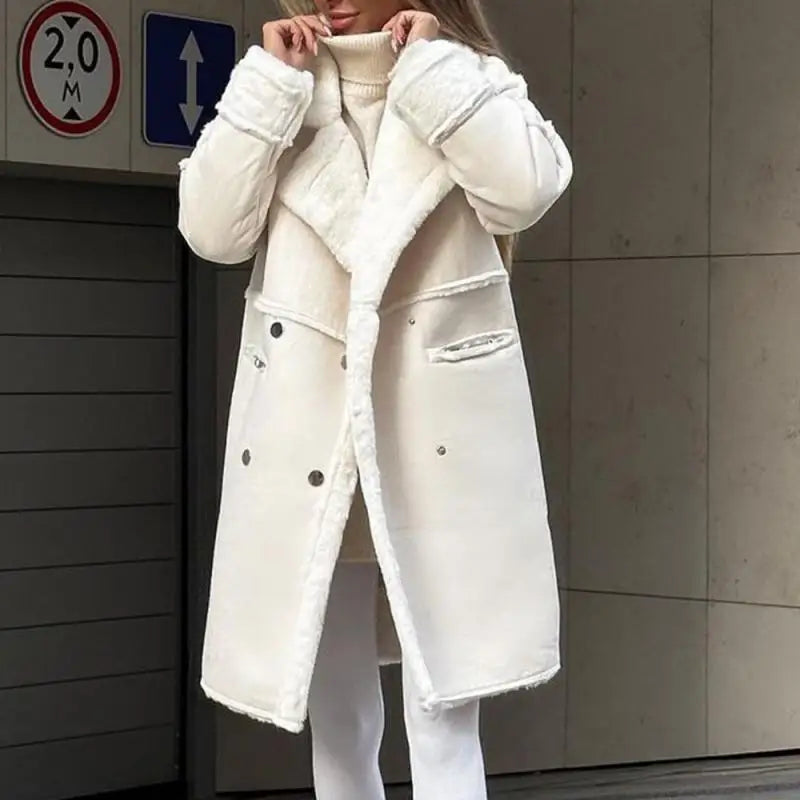 Long Faux Fur Coat for Women Luxurious Comfort for Winter, view 6 - Elena Harper