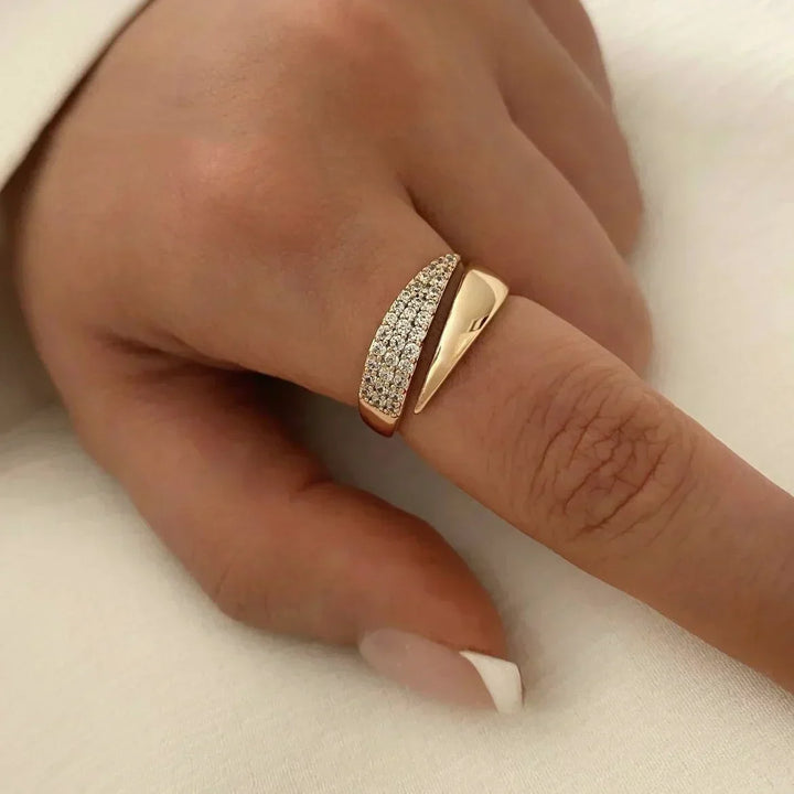 Irina Curved Ring, view 3 - Elena Harper