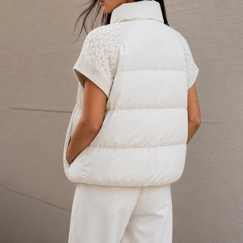 Cristiana Comfortable Padded Gilet, view 3 - Elena Harper