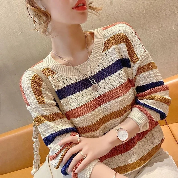 Jolene Cozy Knit Sweater, view 2 - Elena Harper