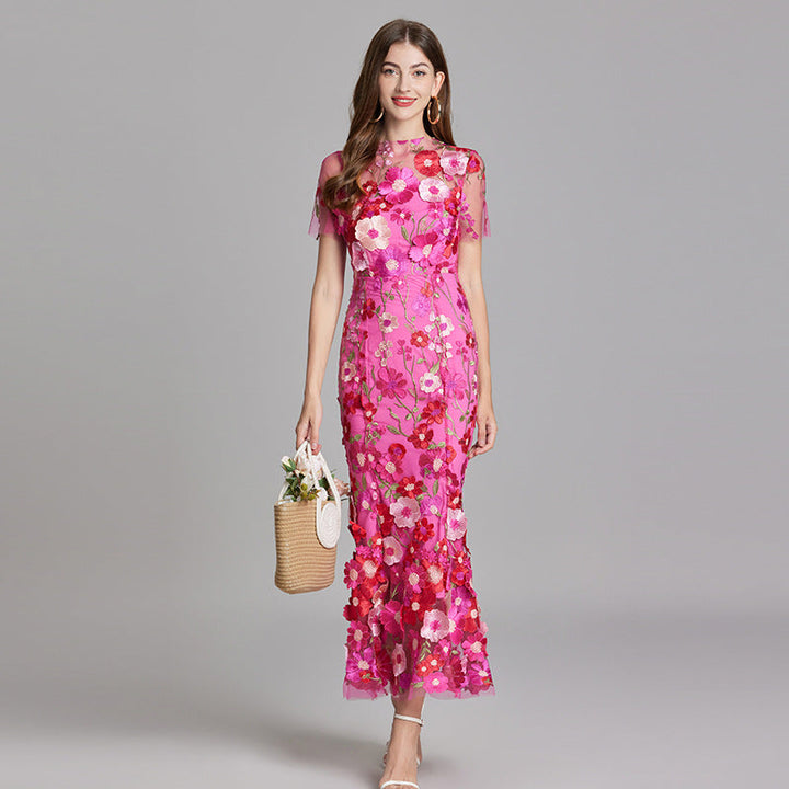 Agde Flower Dress - Elena Harper