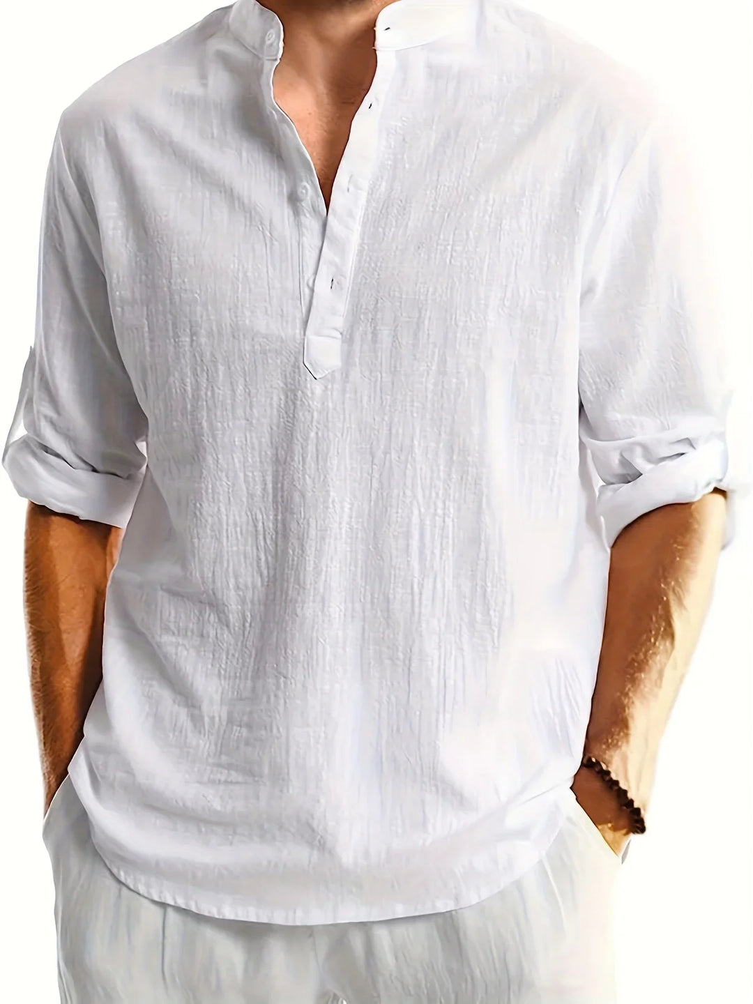 Summer Linen Shirt for Men - Elena Harper