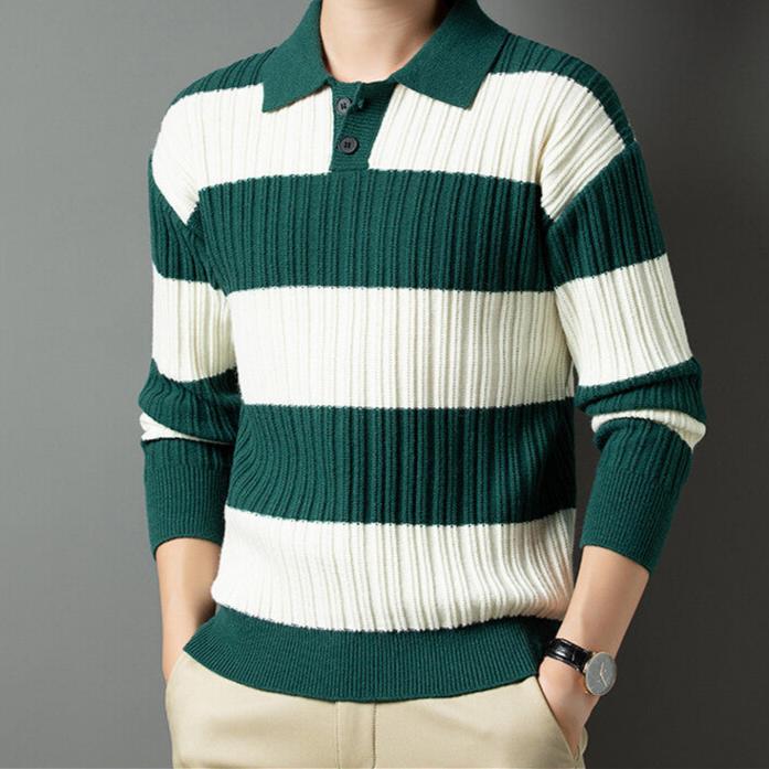Bruno - Striped Long Sleeve Casual Jersey