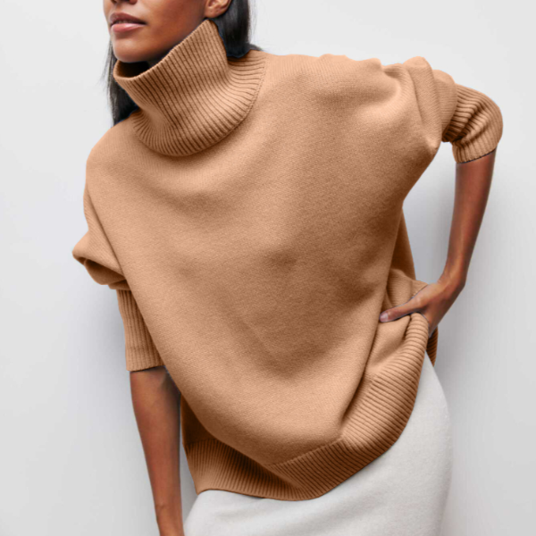 Elena | Relaxed Turtleneck Knit Sweater