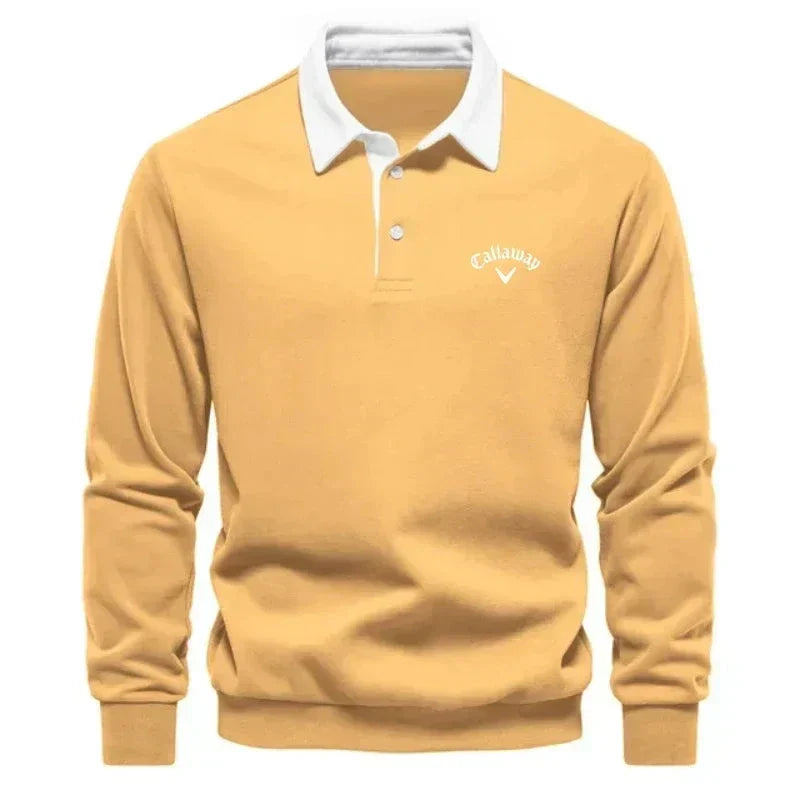 LAURENT MONACO | POLO SWEATER WITH REFINED CONTRASTS