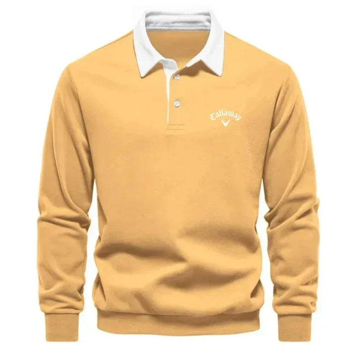 LAURENT MONACO | POLO SWEATER WITH REFINED CONTRASTS