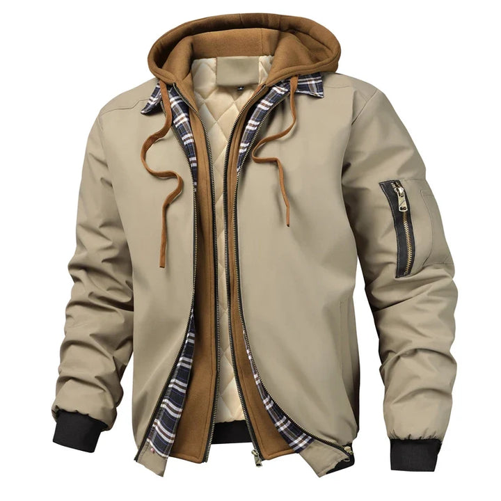 Santino Cozy Layered Jacket, view 4 - Elena Harper