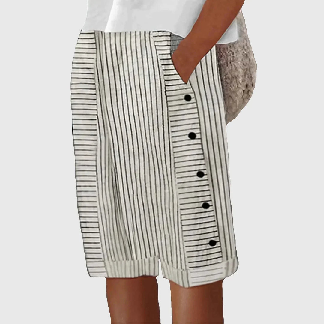 Isla Modern Pants with Buttons - Elena Harper
