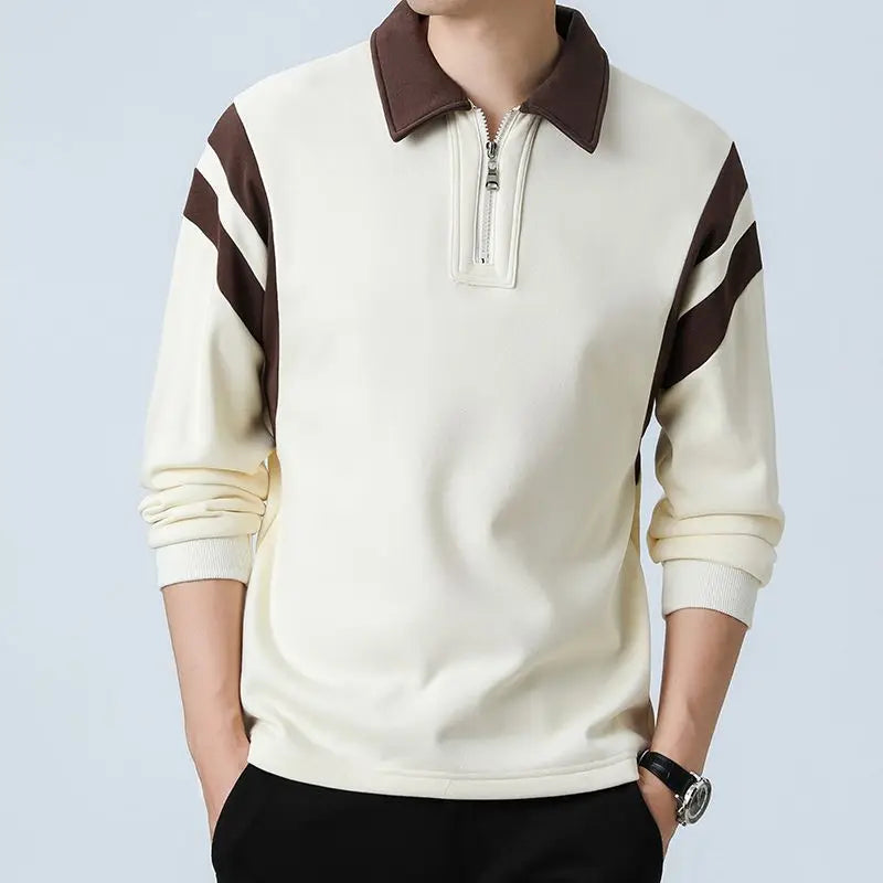 Color-blocked half-zip sweater - Eloy