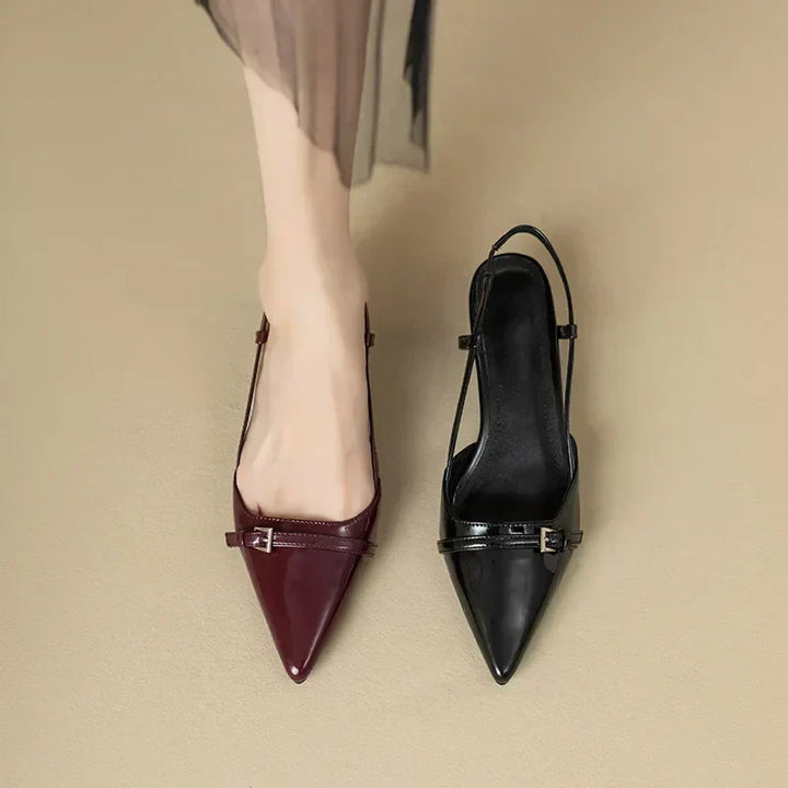 MIRELLA Classic Mid-Heel Sandals, view 6 - Elena Harper