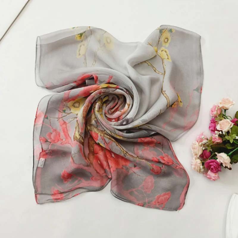 Vintage Floral Print Scarf