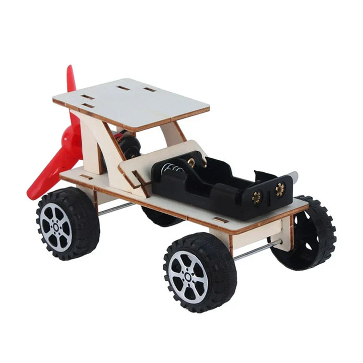 Kid's Educational Wooden Electric Toy Boat Building Kit