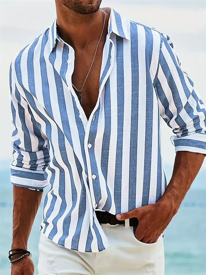 Peter | Men's Autumn Striped Relaxed Shirt