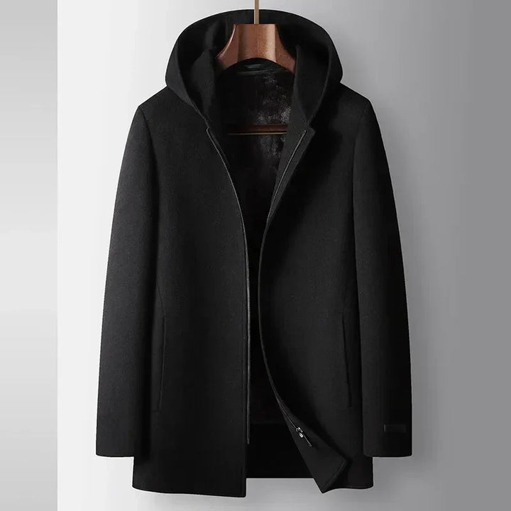 ELENA HARPER™  |  WOOL HOODED COAT FOR MEN