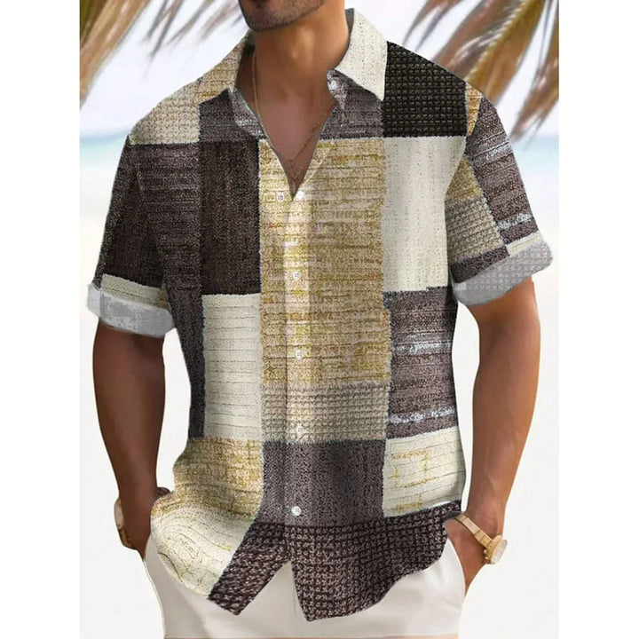 ELENA HARPER™  |  SUMMER PATCHWORK SHIRT FOR MEN
