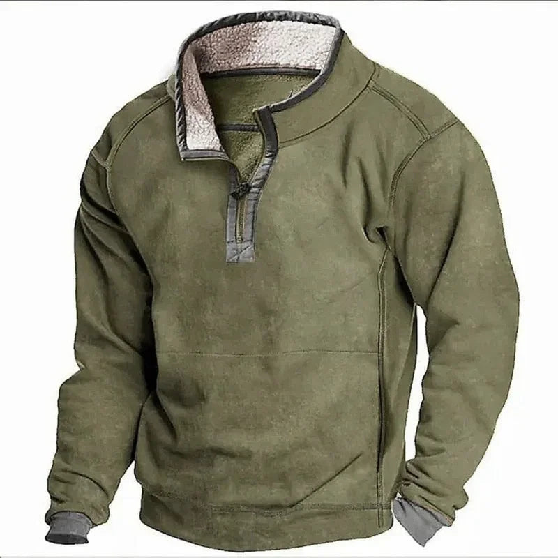 LAURENT MONACO | COSY WINTER ZIPPER PULLOVER FOR MEN