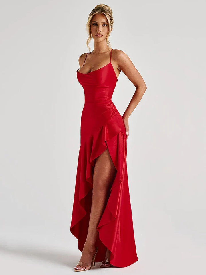 Helga | Women's Dress for Wedding Guests with Spaghetti Straps