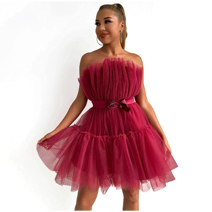 Ladies Tulle Dress – Festive, Fitted, Suitable for Evening Wear