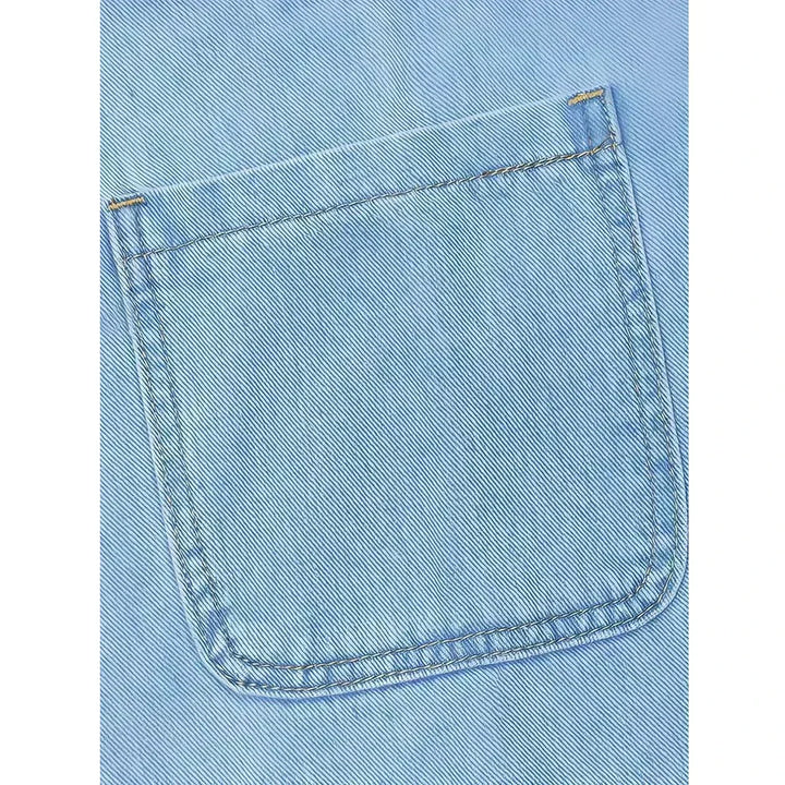 Emma Relaxed Denim Look Dress, view 7 - Elena Harper