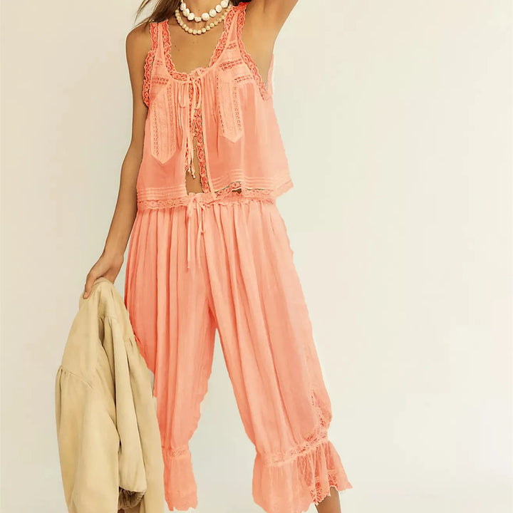 Gisella Elegant Airy Lace Ensemble, view 2 - Elena Harper