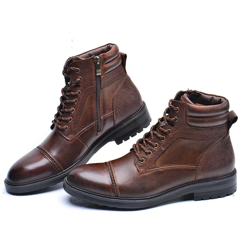 Colton Premium Men's Leather Boots - Elena Harper