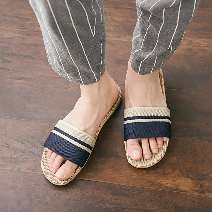Edmondo Soft Cotton Sandal, view 2 - Elena Harper