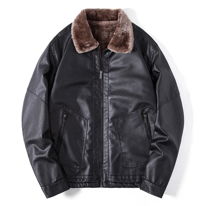 Men's Jacket with Wool Collar - Romain