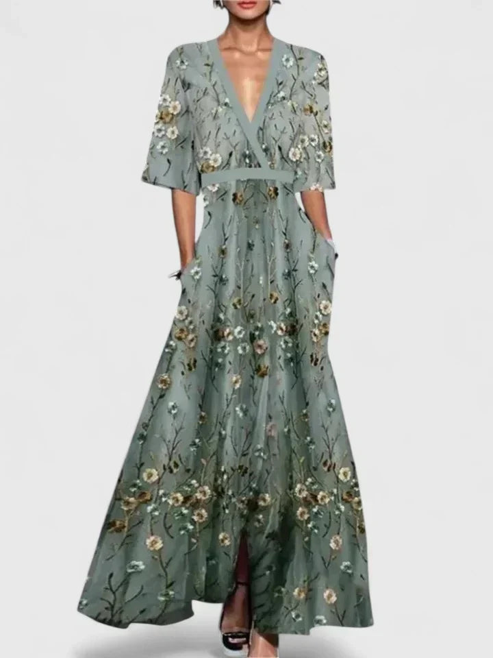 Aimee Elegant Maxi Dress - Elena Harper