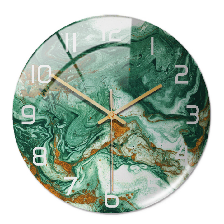 Elegant Marble-Effect Wall Clock – MarbleTime