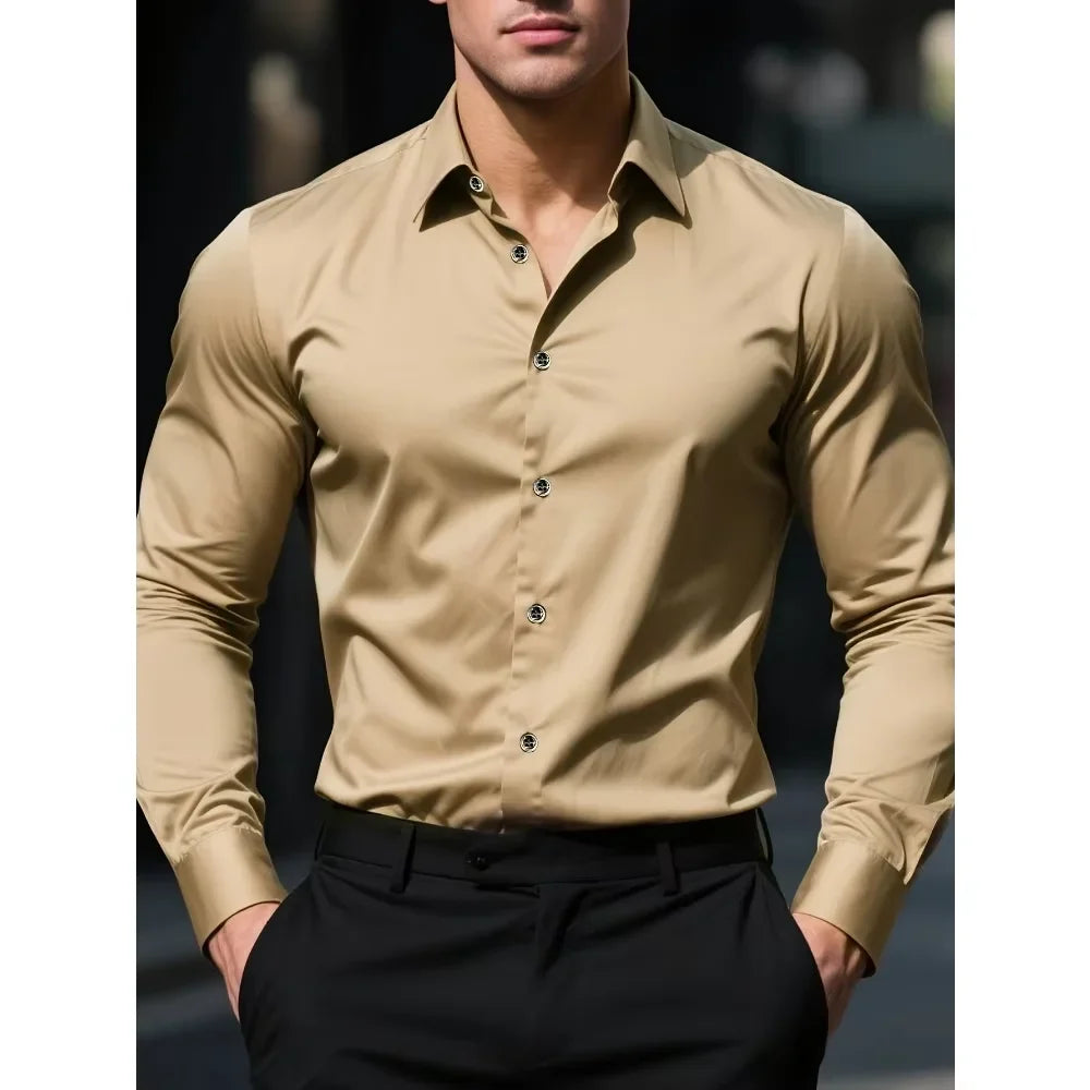 ELENA HARPER™  |  LONG SLEEVE BUSINESS SHIRT FOR MEN