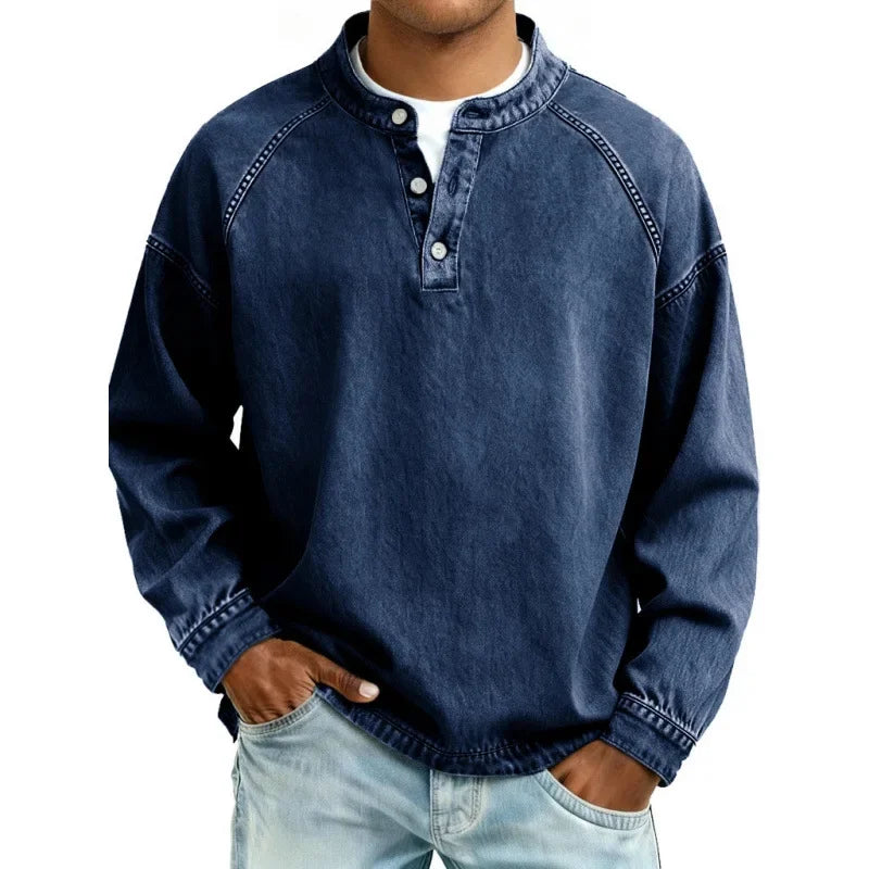 Vintage Button-up Shirt for Men - Elena Harper