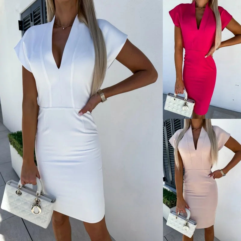 Sam | V-neck Slim Dress